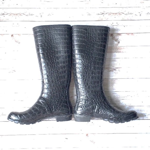 CHRISTIAN SIRIANO * SNAKE PRINT RAIN BOOT - Picture 2 of 10